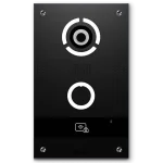 Placa exterior BAS-IP AV-08FBL en negro