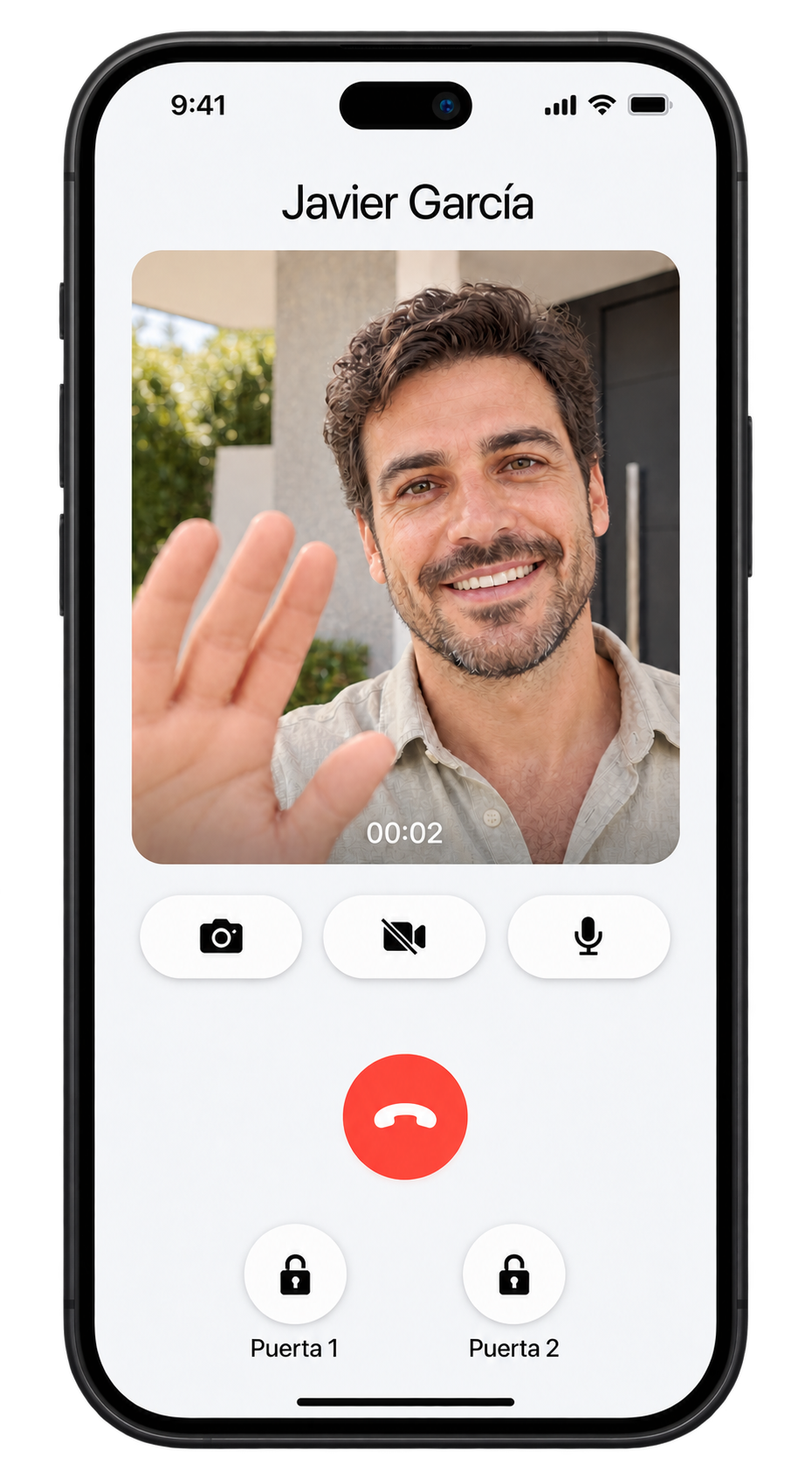 Videollamada en la aplicación BAS-IP Link